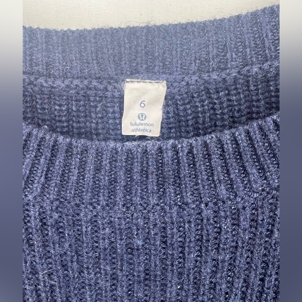 Lululemon Seva Sweater Heathered Deep Navy - Picture 9 of 11